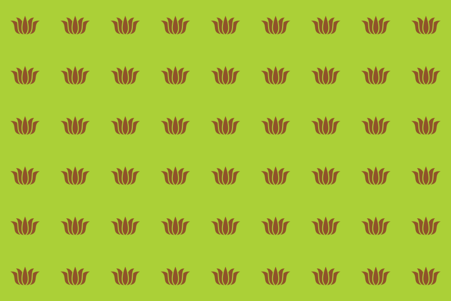 A repeating pattern of brown grass on a green background