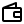 Ícone simples de carteira preto e branco