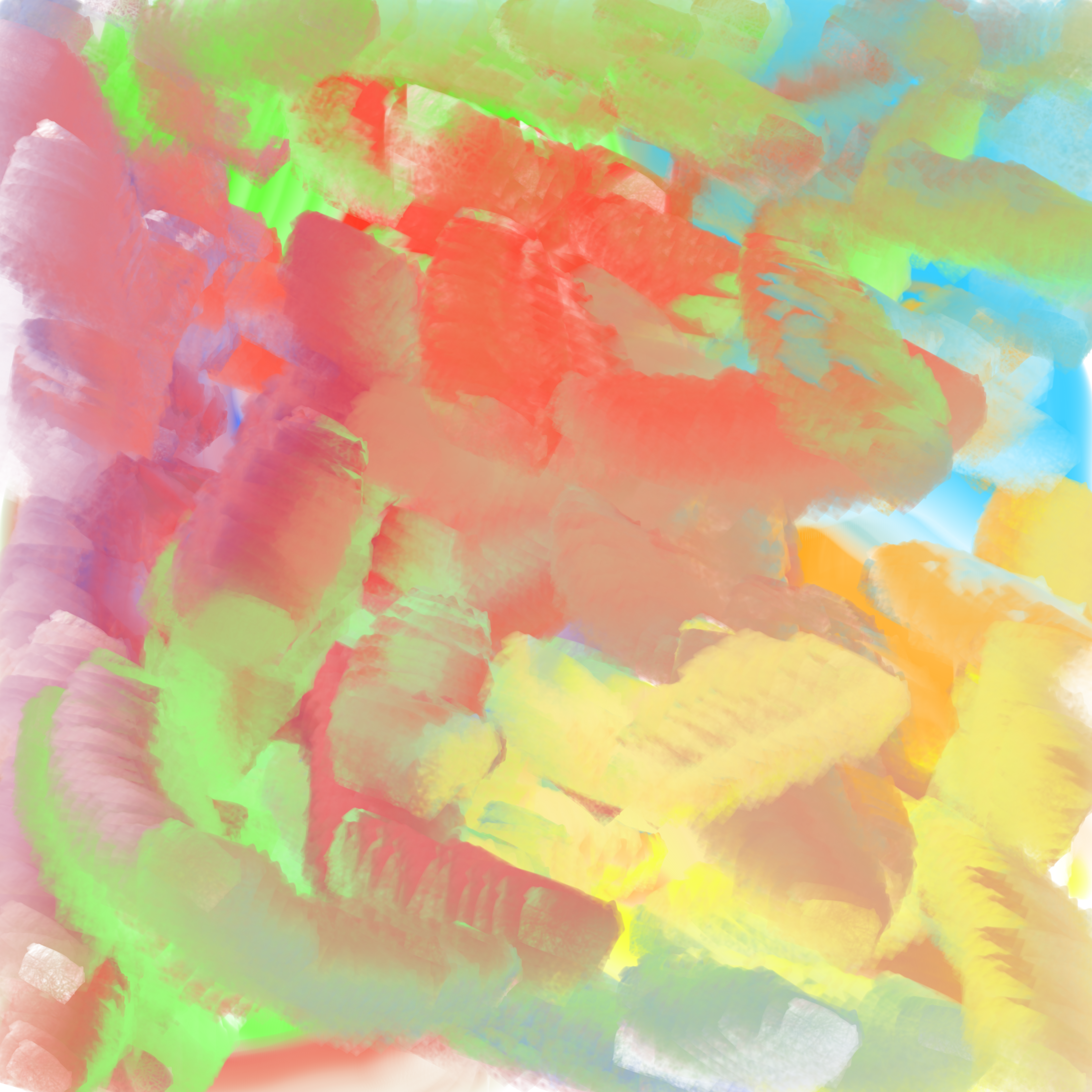Abstract colorful paint strokes with vibrant hues