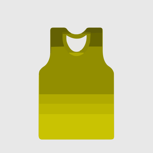 A green tank top with horizontal stripes