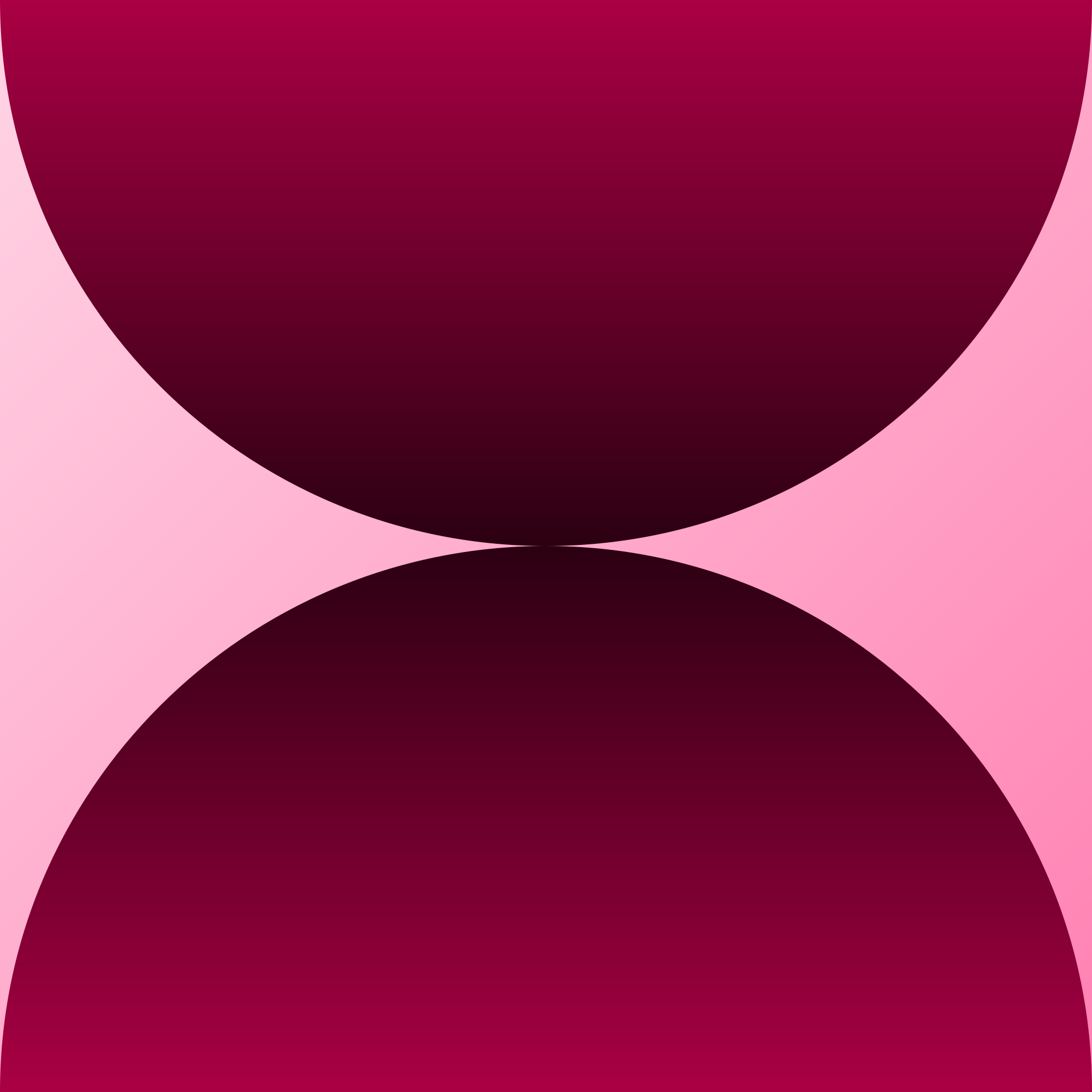 Two dark pink circles meeting in the middle