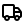 Ein einfaches schwarz-weißes Symbol eines Lieferwagens.