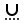 Symbole noir en u avec quatre points en dessous