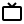 A simple black and white television icon.