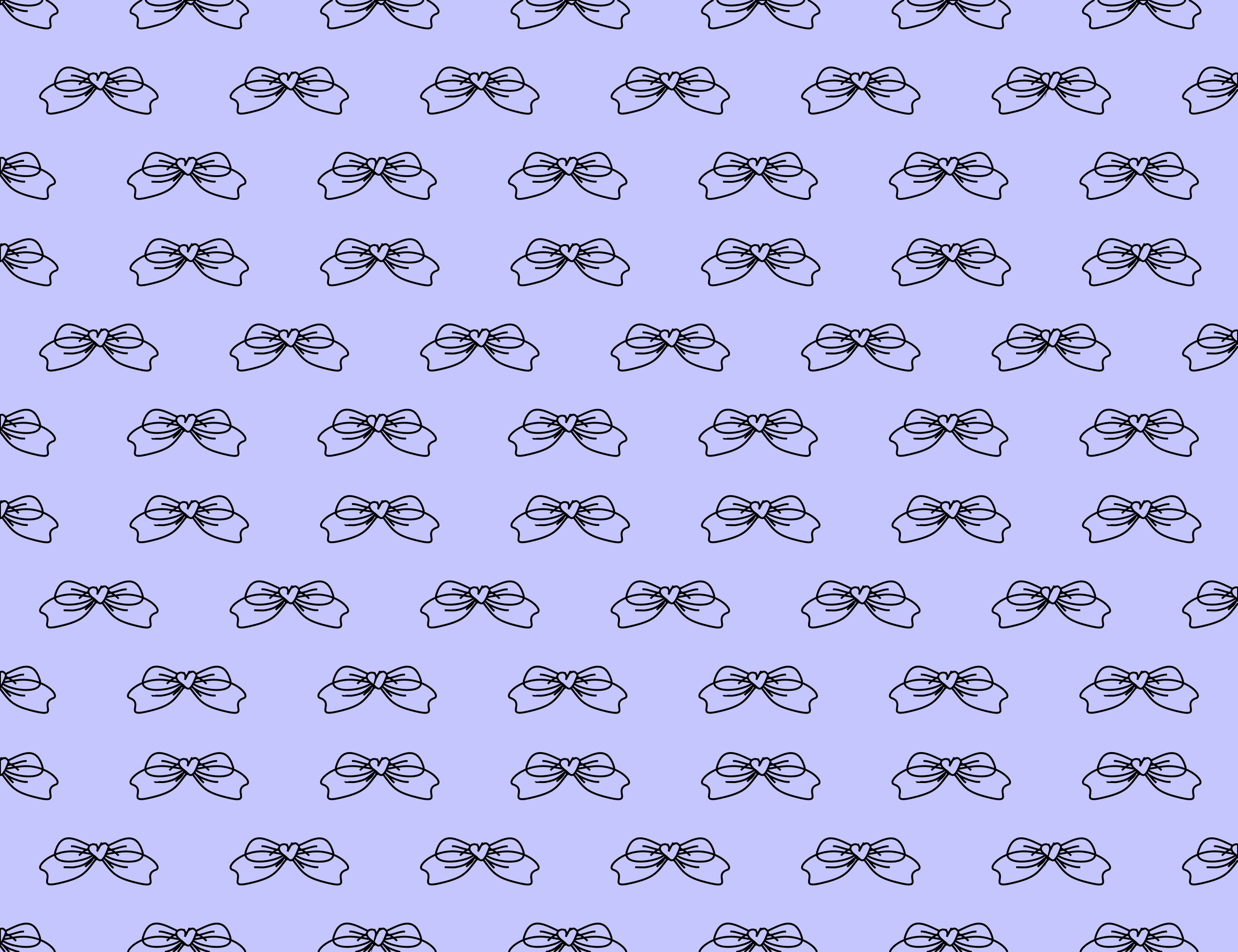 Un motif répétitif de nœuds violets sur fond lavande