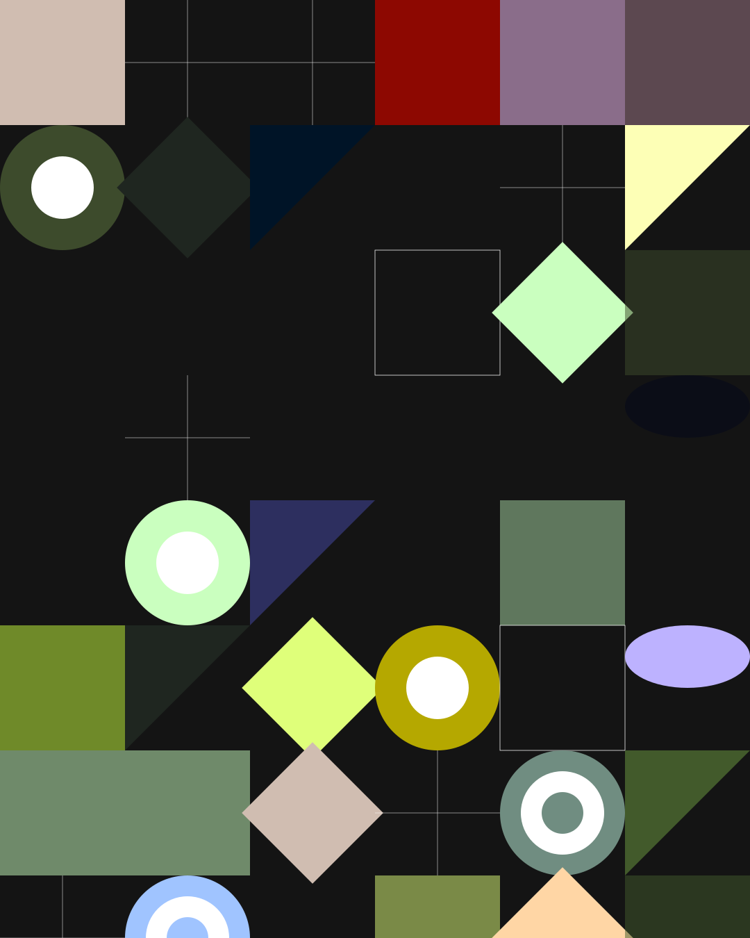 Formas geométricas abstratas sobre fundo escuro