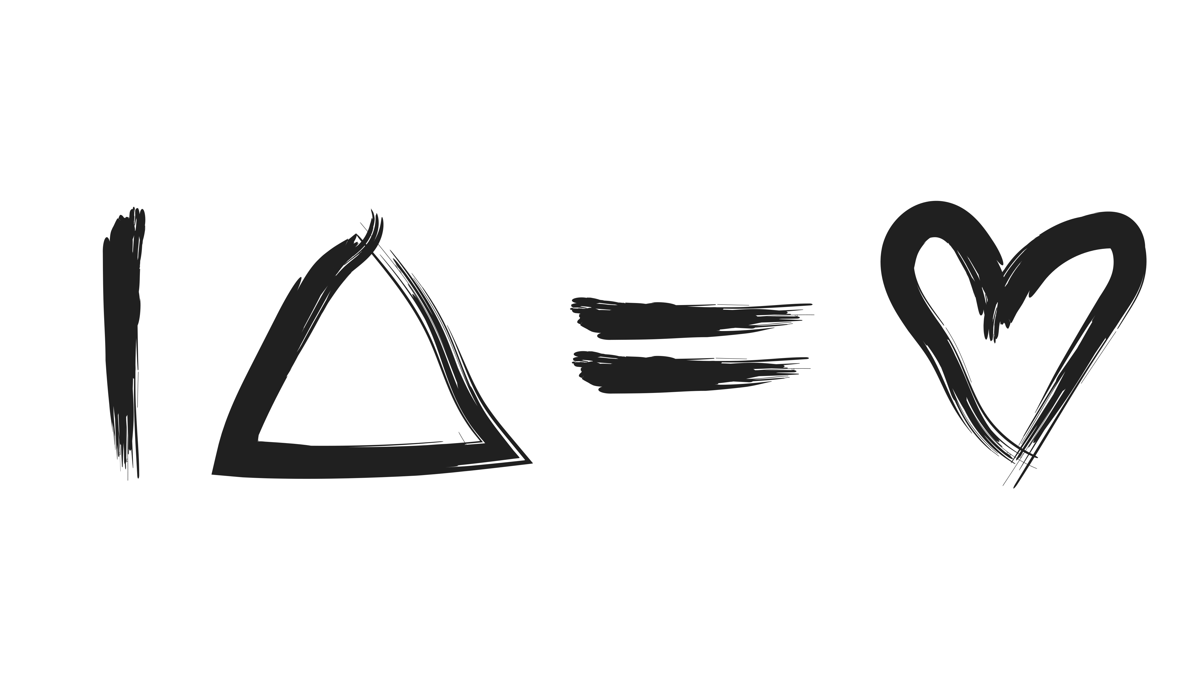 Un triangle équivaut à un cœur