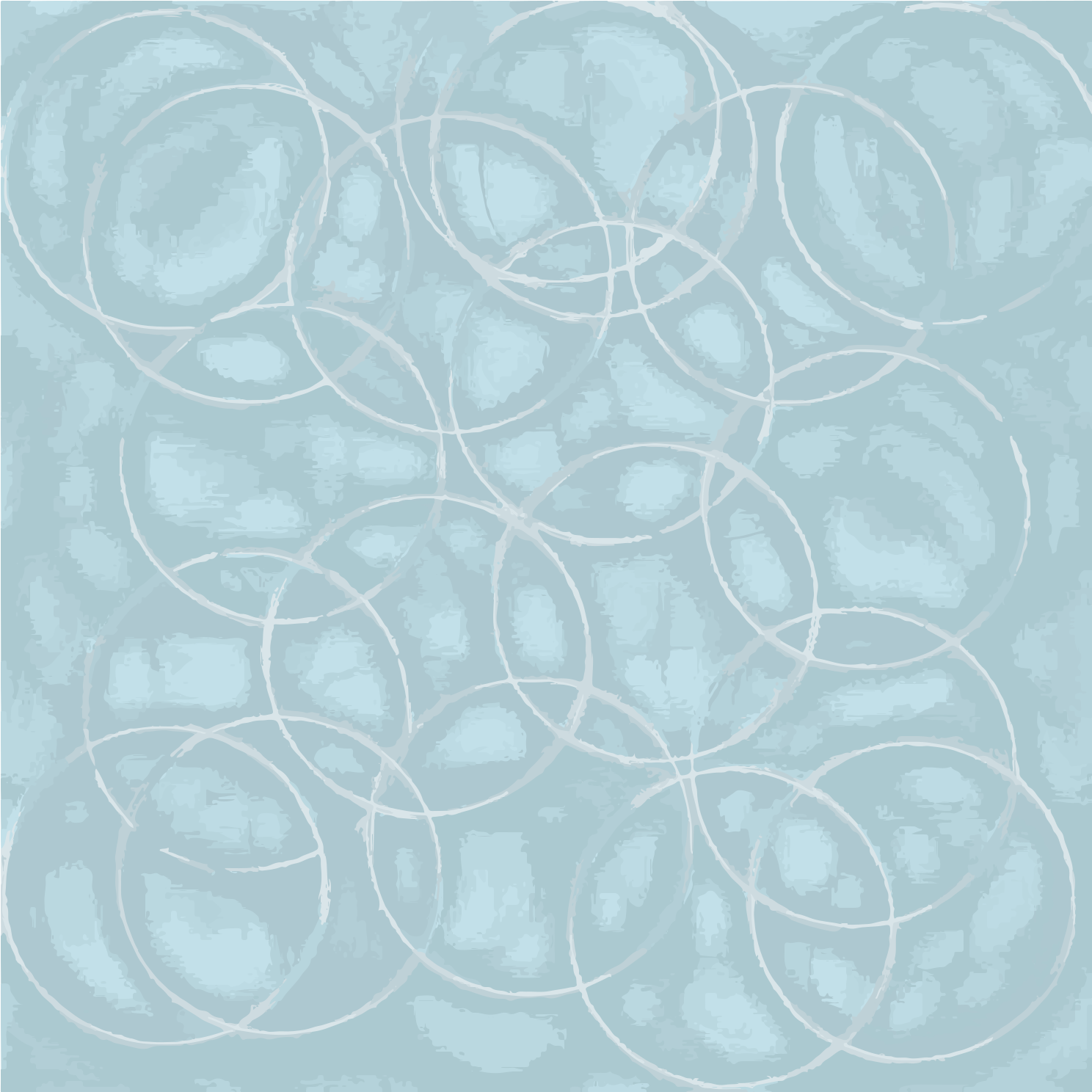 Light blue background with overlapping white circular rings.