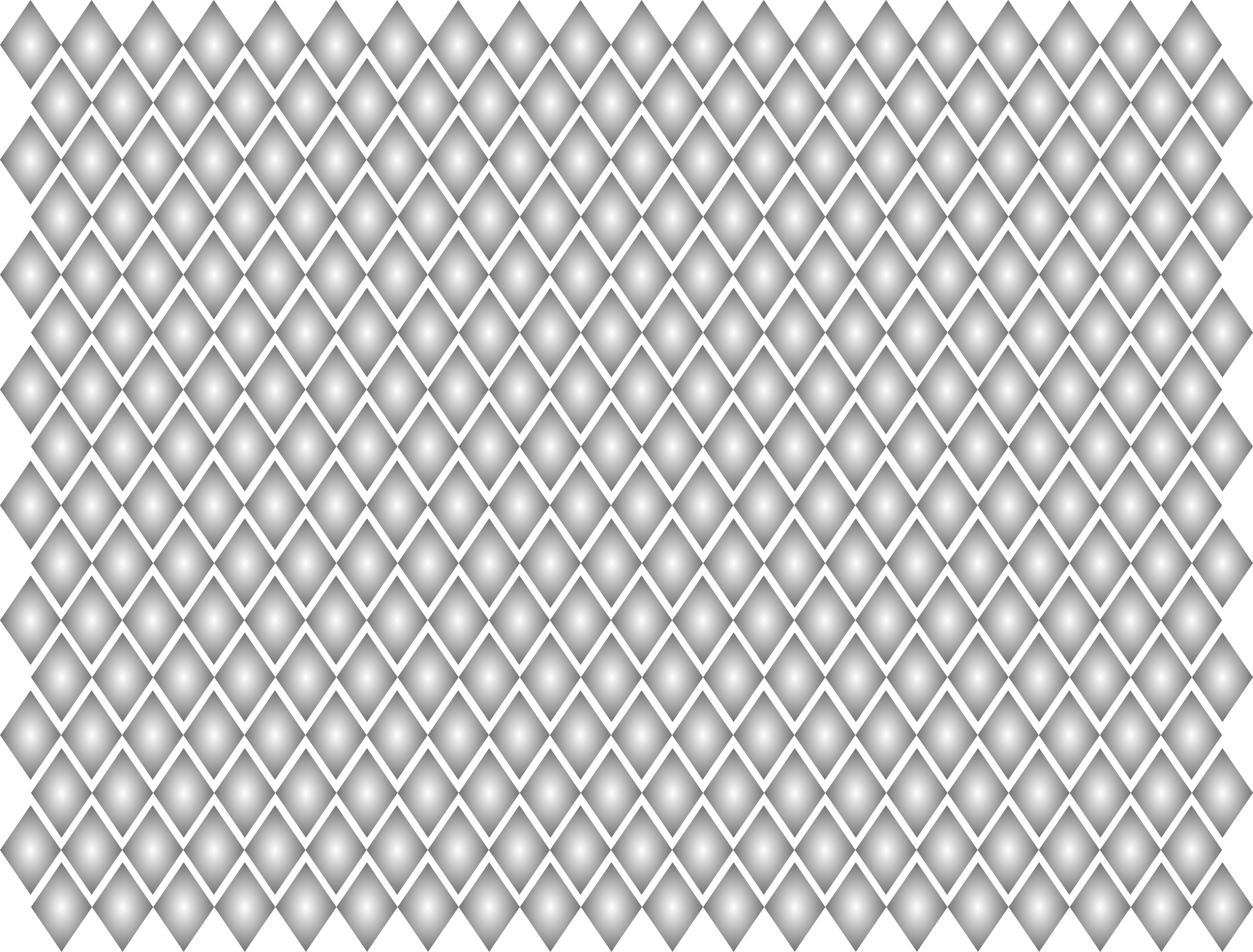 A repeating pattern of white and gray diamonds.