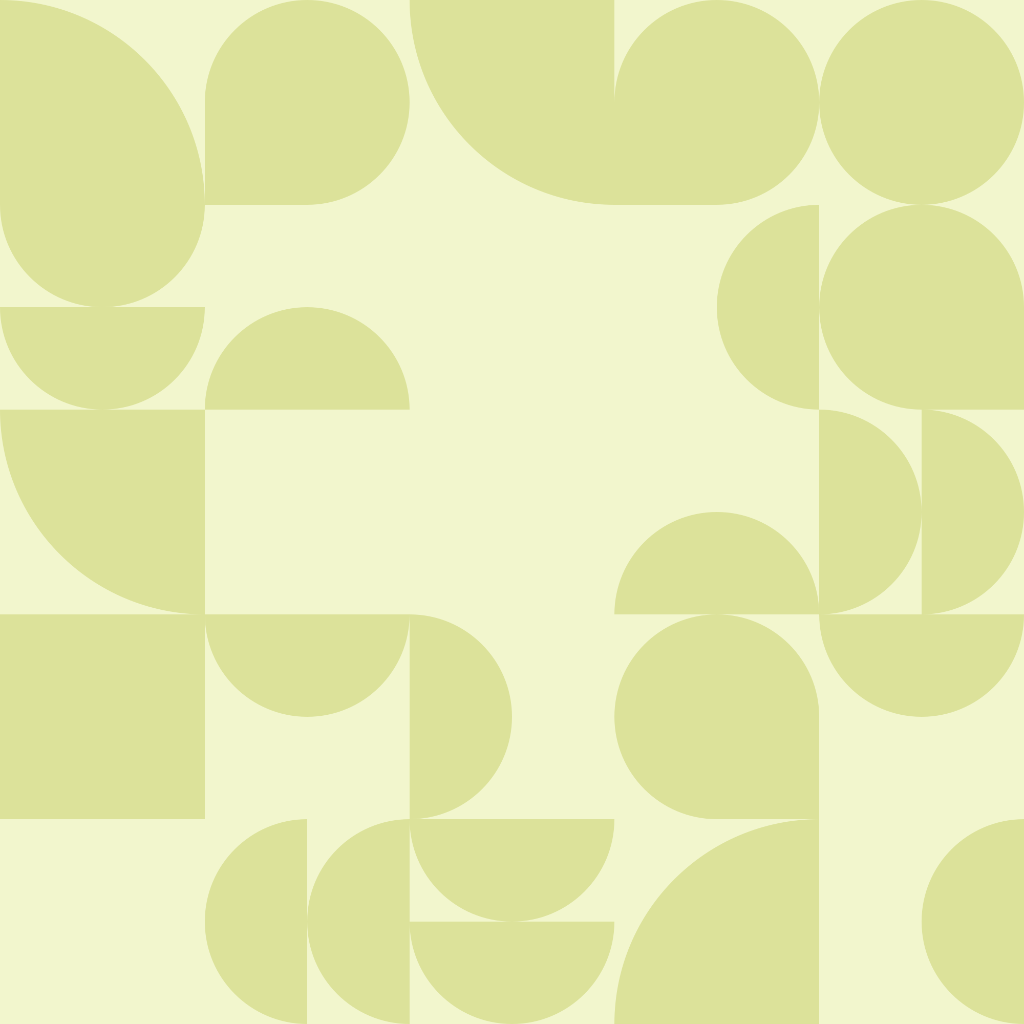 Formas geométricas amarelo-pálido criando um padrão abstrato