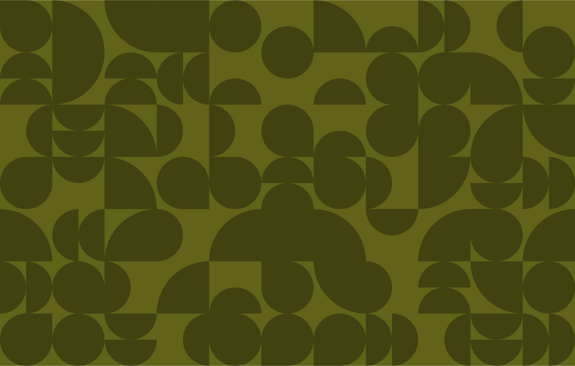 Padrão abstrato de formas verde-escuras sobre fundo verde