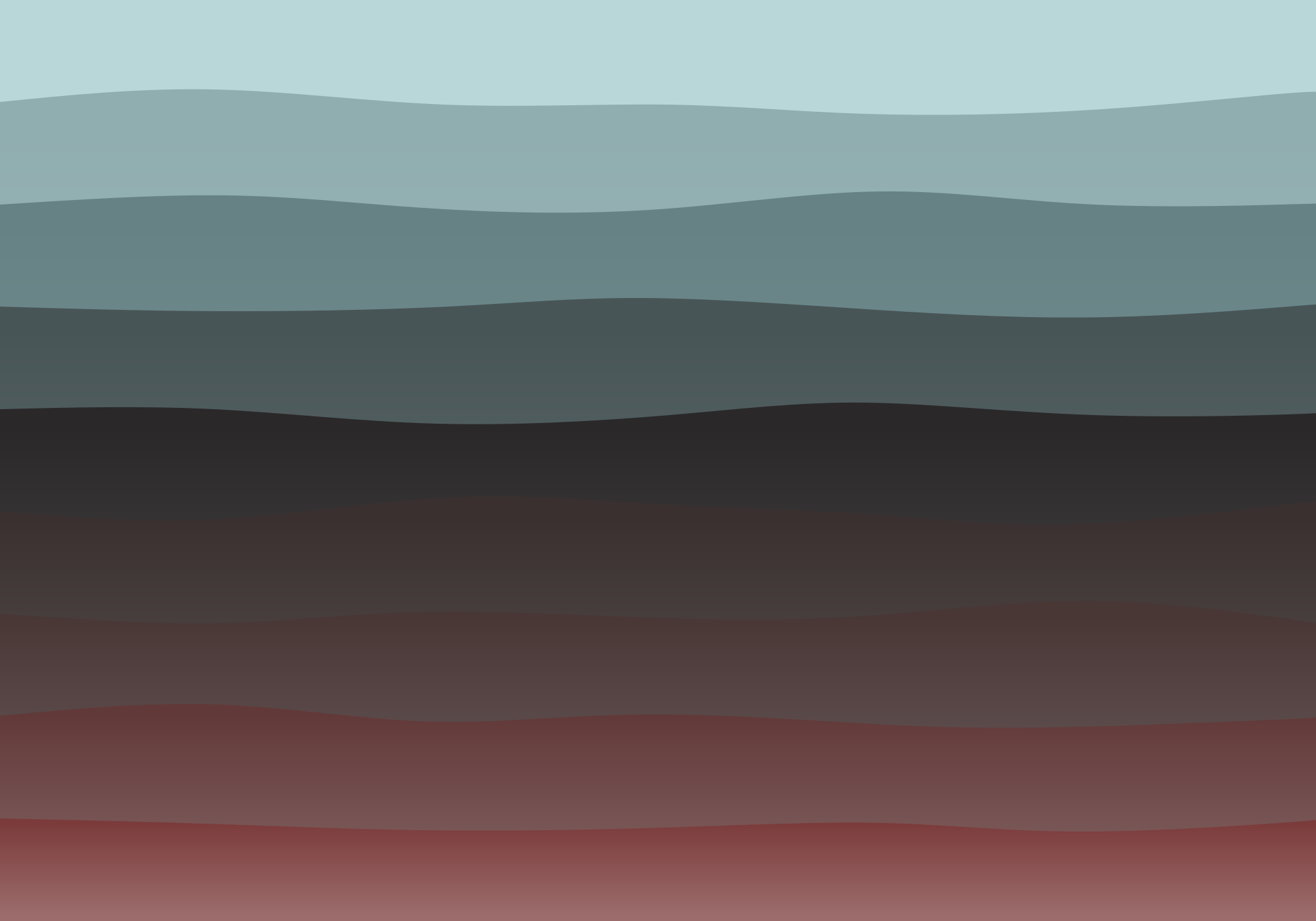 Wavy horizontal bands of color gradient from blue to red.
