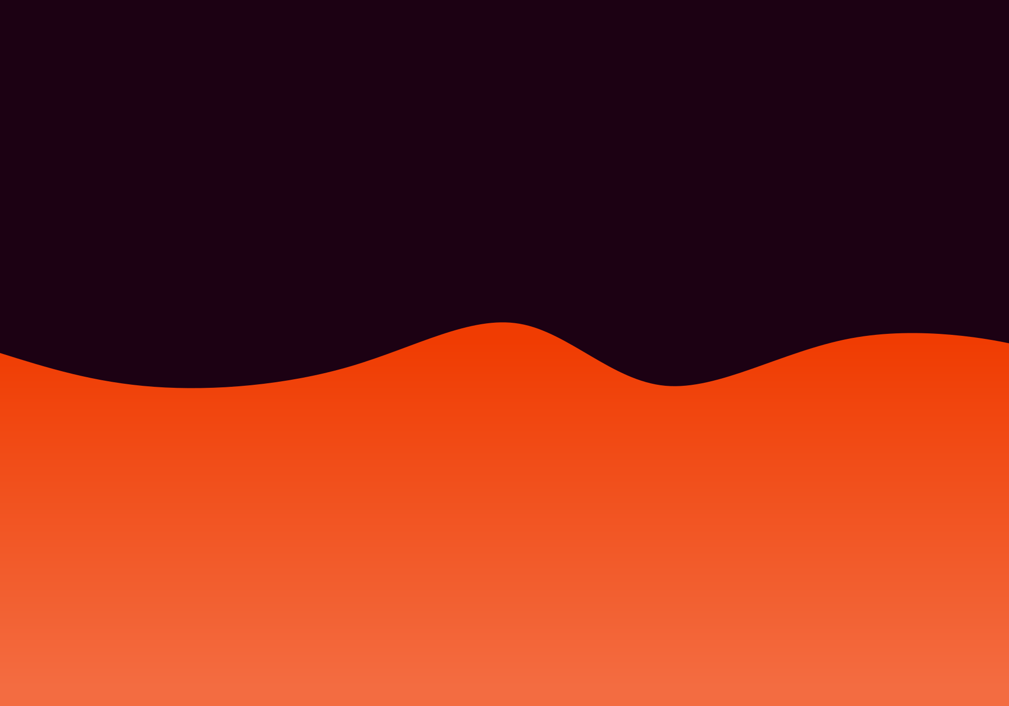 Wellenartiger oranger und dunkelvioletter abstrakter Hintergrund