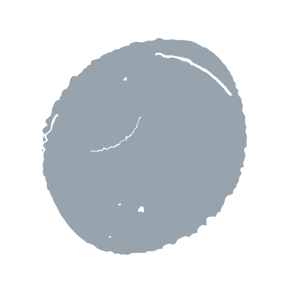 A gray, textured oval shape on a white background.