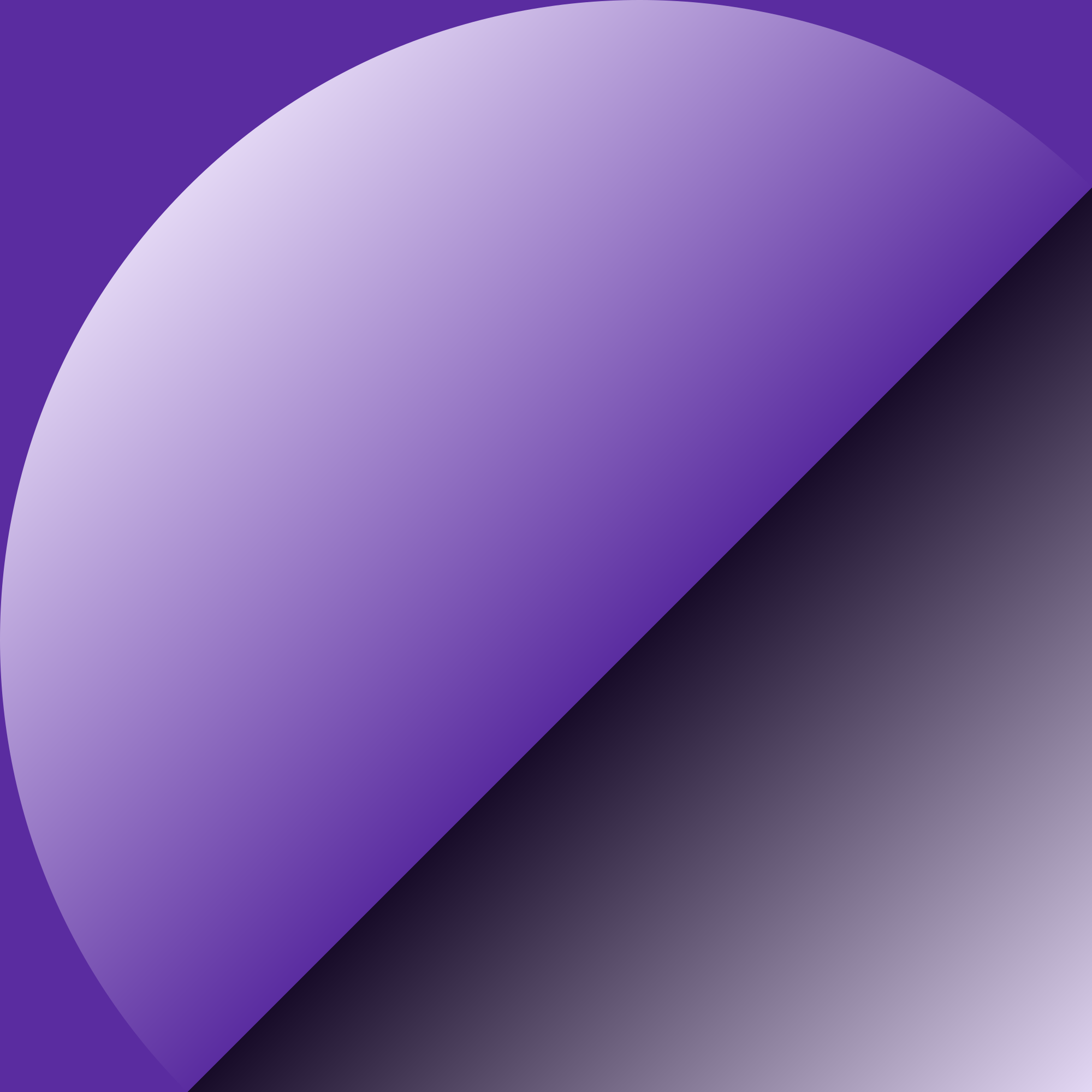 Abstract purple gradient circle and diagonal split