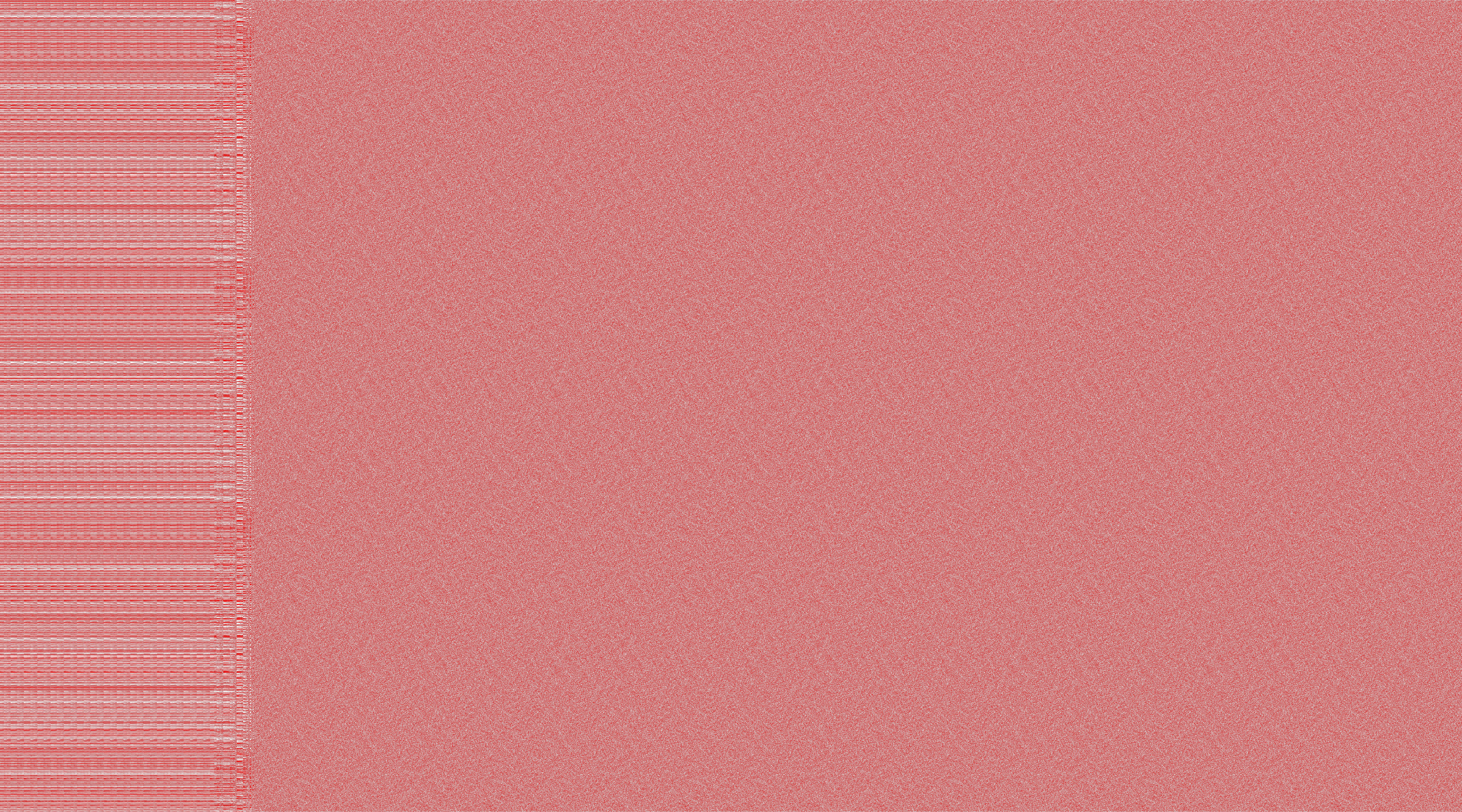 Sfondo rosa testurizzato con un bordo sinistro a strisce chiare.