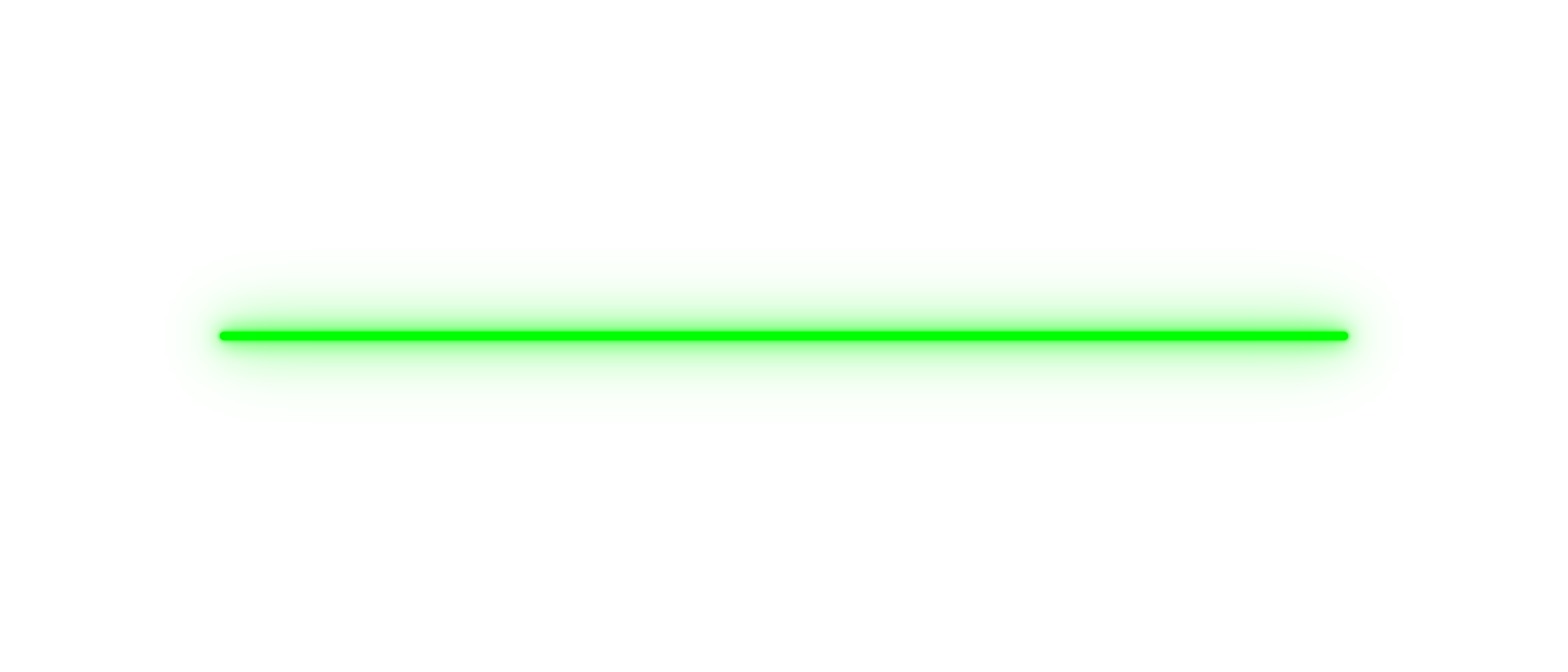 Uma linha horizontal verde brilhante sobre fundo branco.
