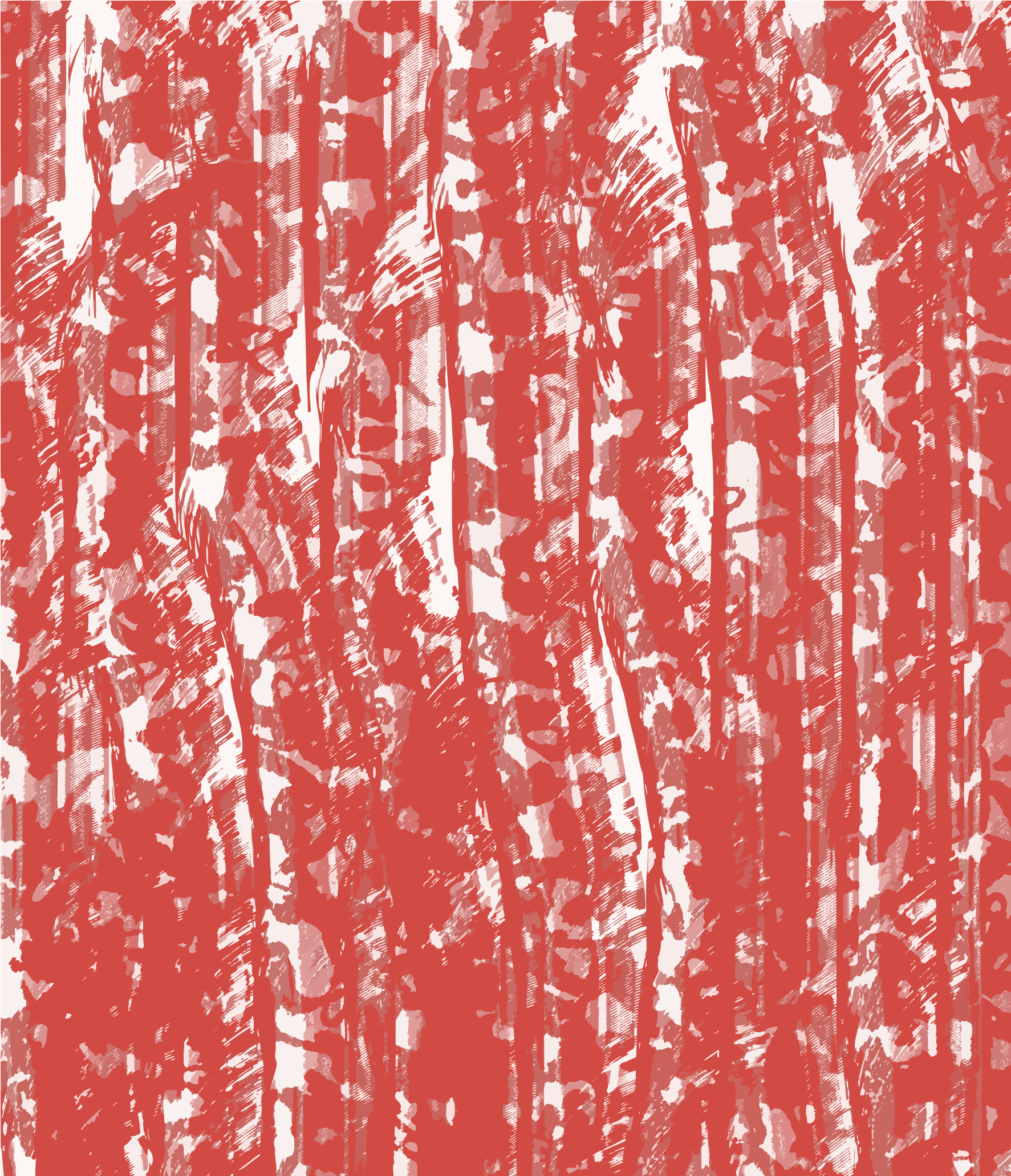 Fondo abstracto texturizado en rojo y blanco con líneas verticales.