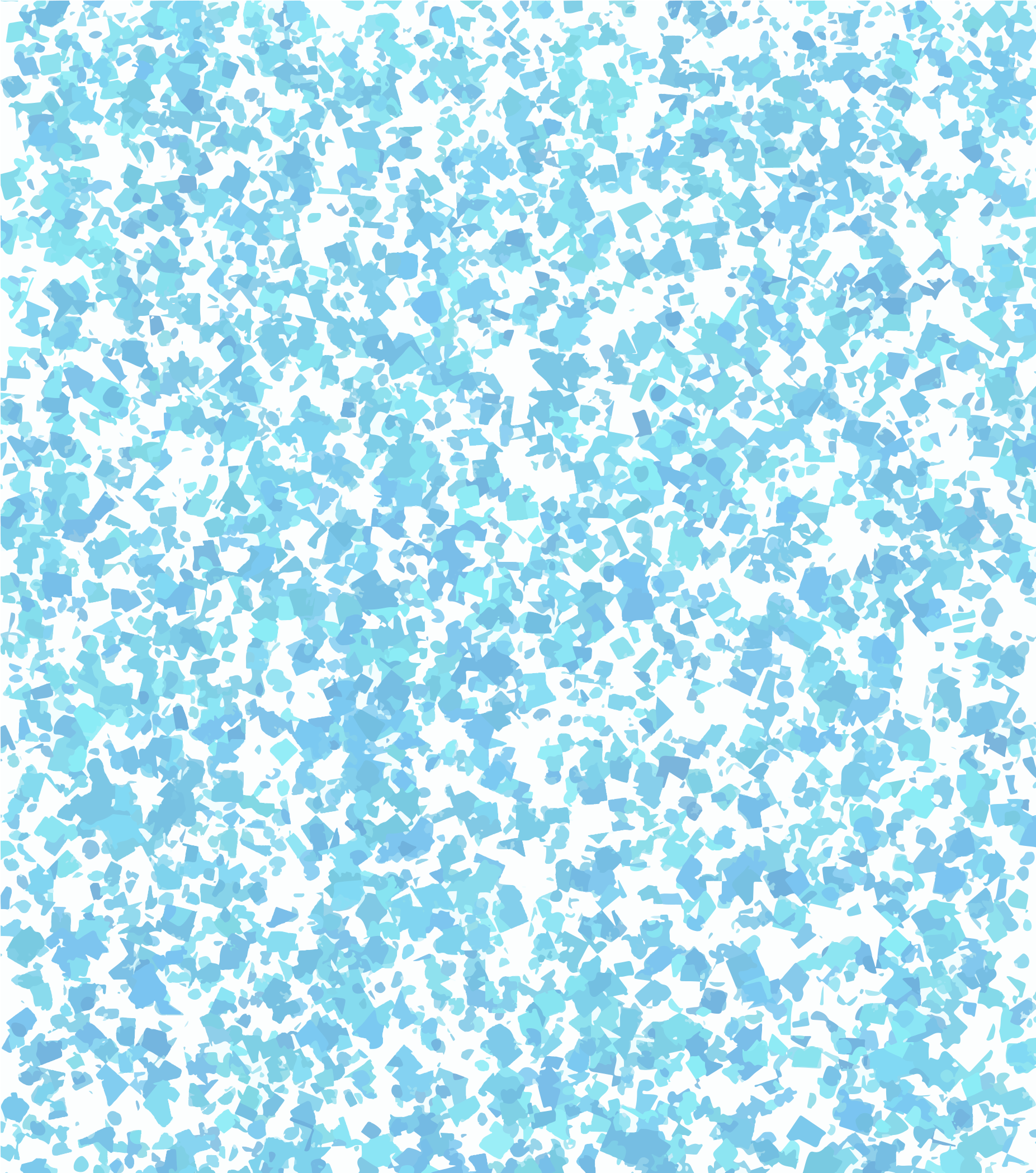 白い背景に薄い青色の紙吹雪が散らばっていた。