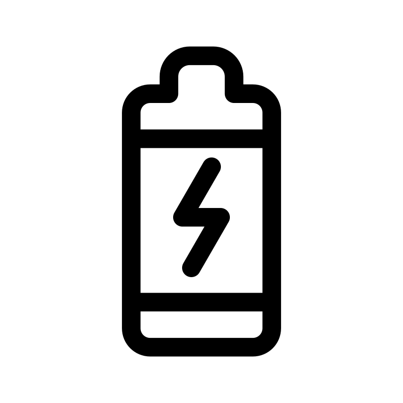 Ladelinien-Symbol der Batterie
