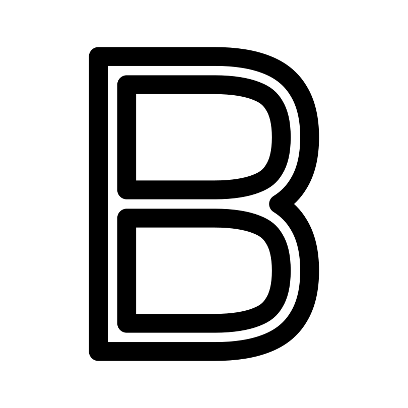 太字のb線アイコン