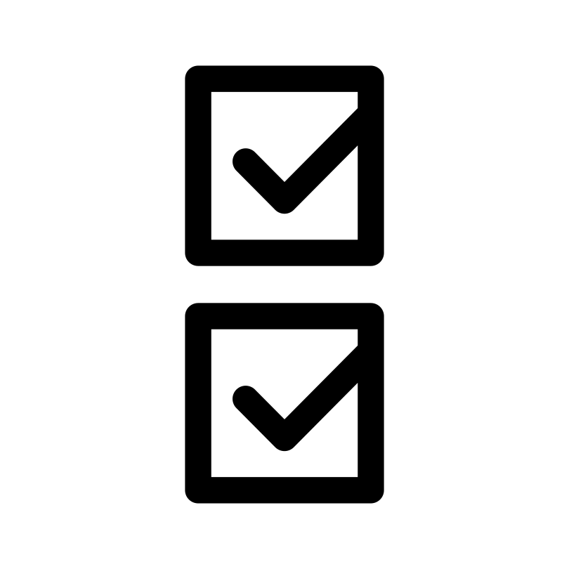 Checkboxes line icon
