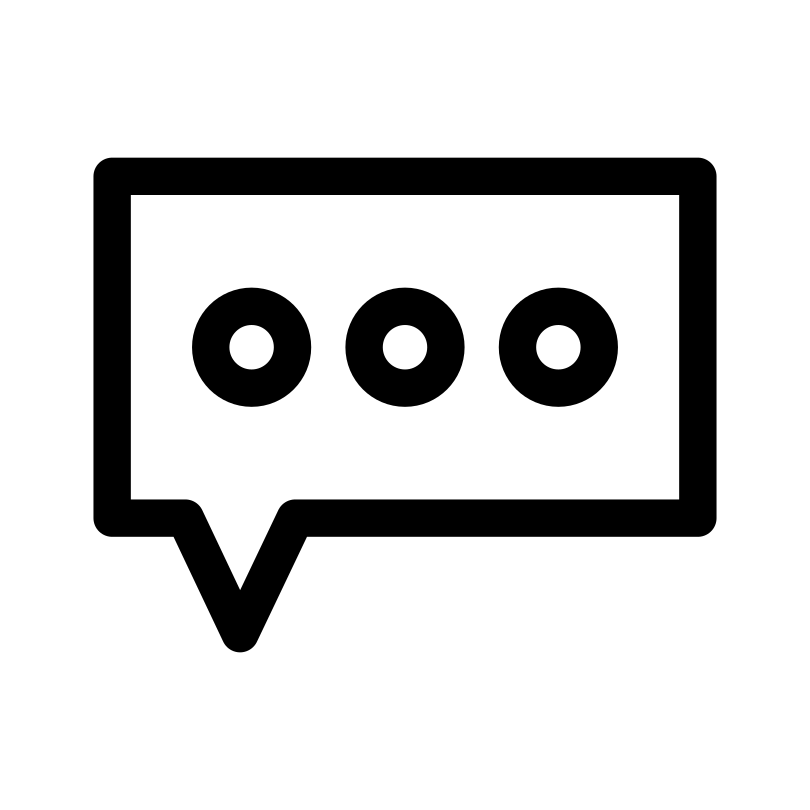 Comment line icon with ellipsis