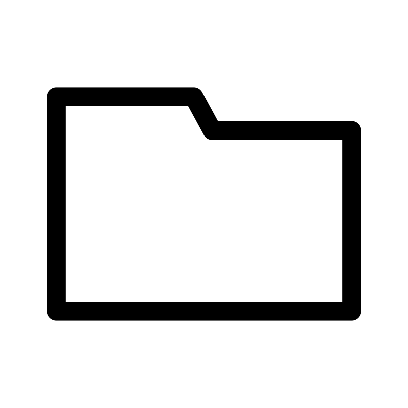 シンプルなフォルダ行アイコン