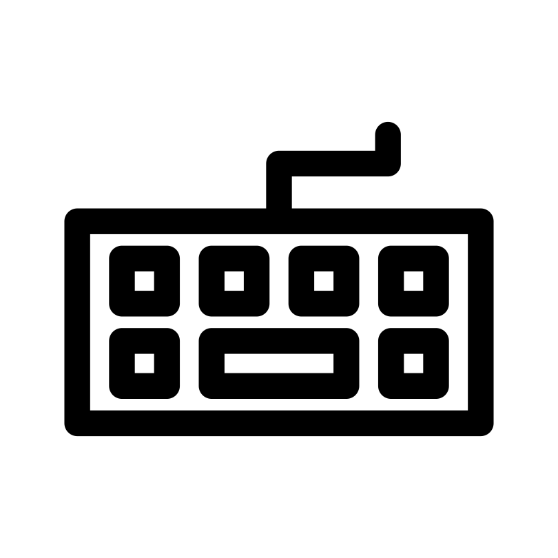 Icône de ligne de clavier