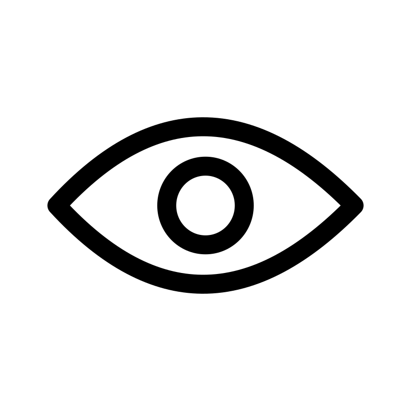 Icône de ligne d’œil visible