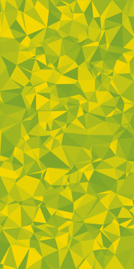Fondo poligonal abstracto en tonos de verde y amarillo