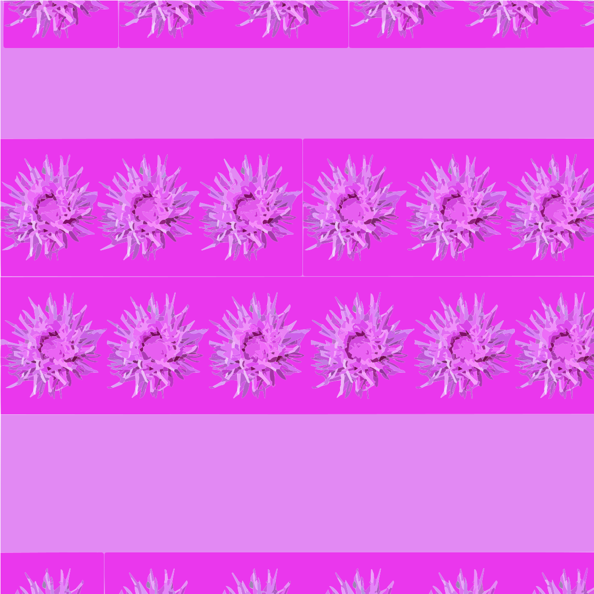 Motivo di cerchi rosa a punta e strisce magenta