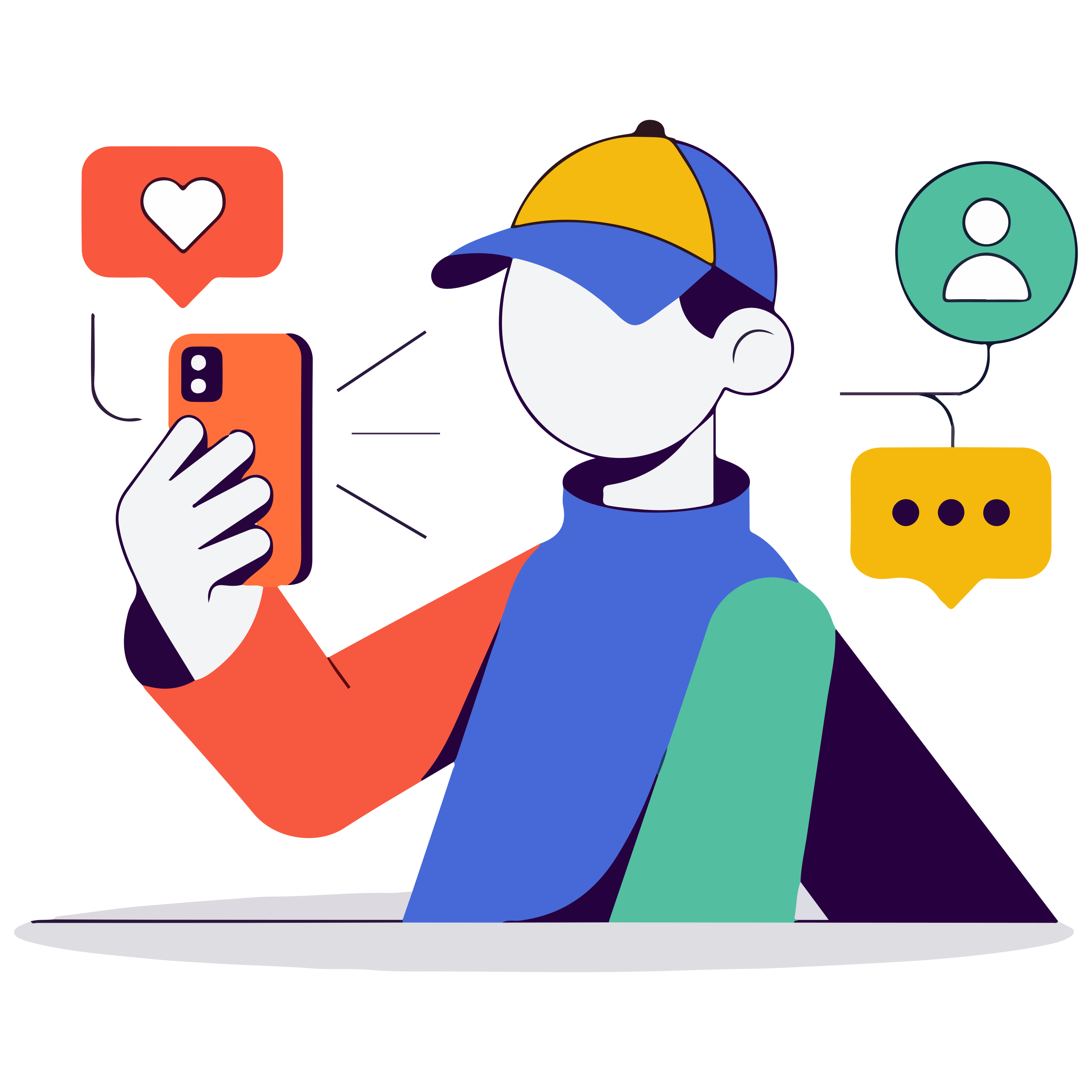 Eine Person mit einer Mütze, die ein Smartphone mit Social-Media-Symbolen hält