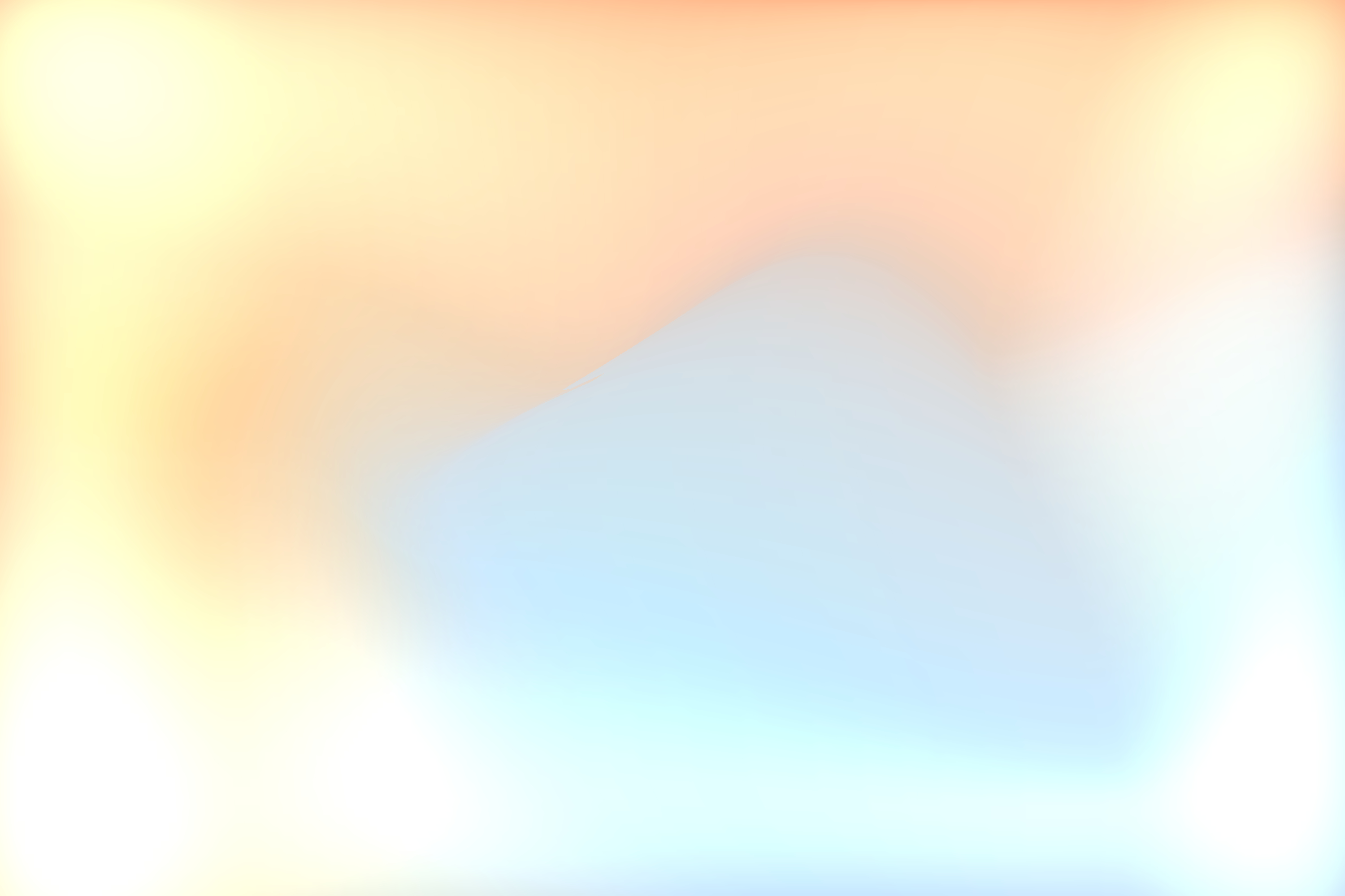 Ein sanfter Farbverlauf, der von blassem Orange zu Hellblau wechselt.