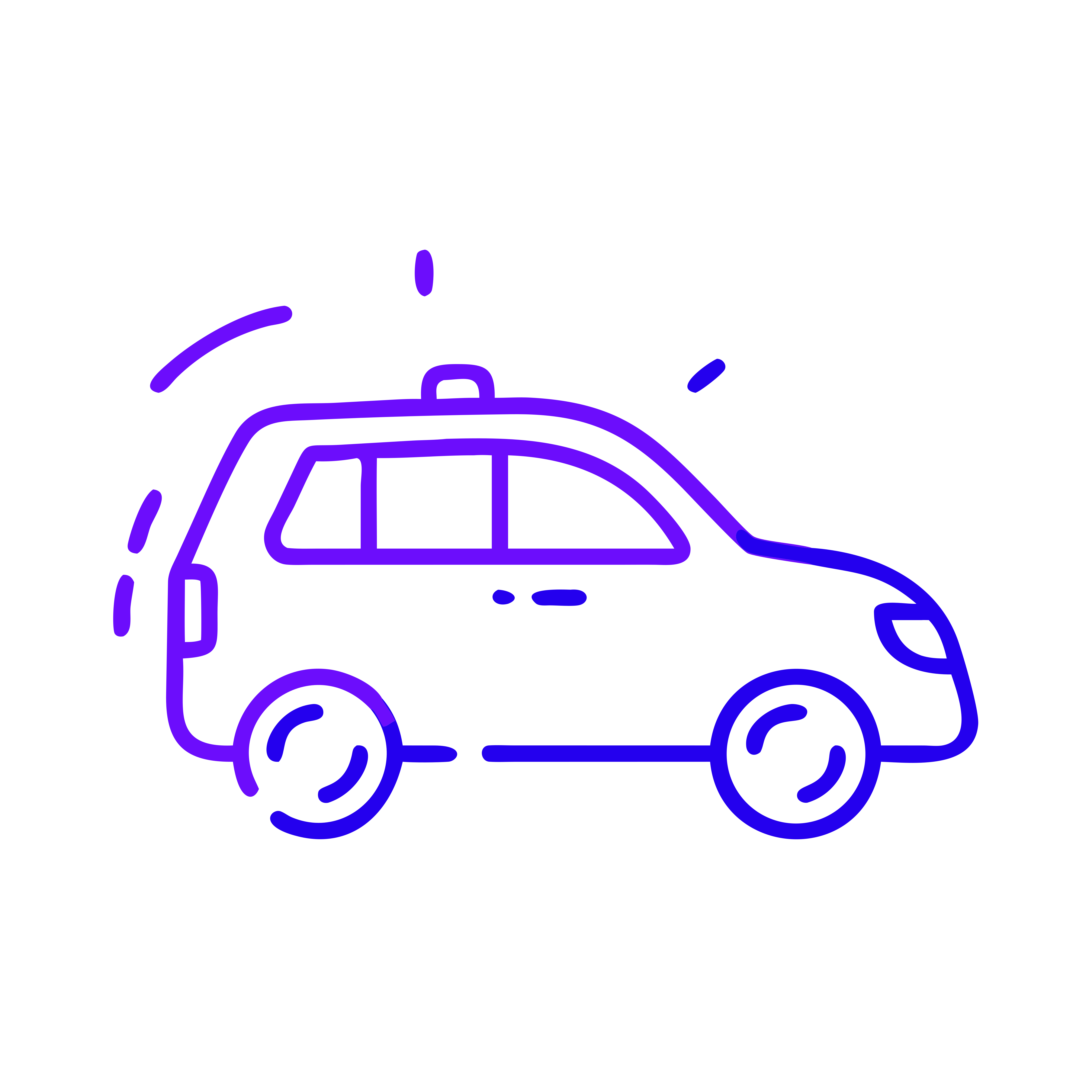 Un dessin violet d’une voiture de police avec un toit