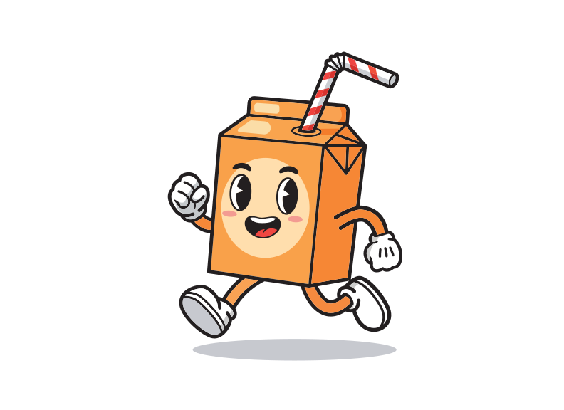 Un personnage de carton animé avec des bras et des jambes courant