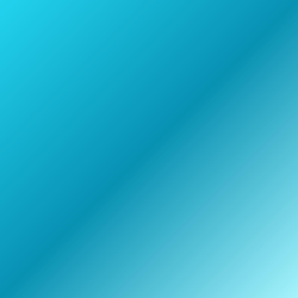 A smooth gradient shifting from deep cyan to light blue