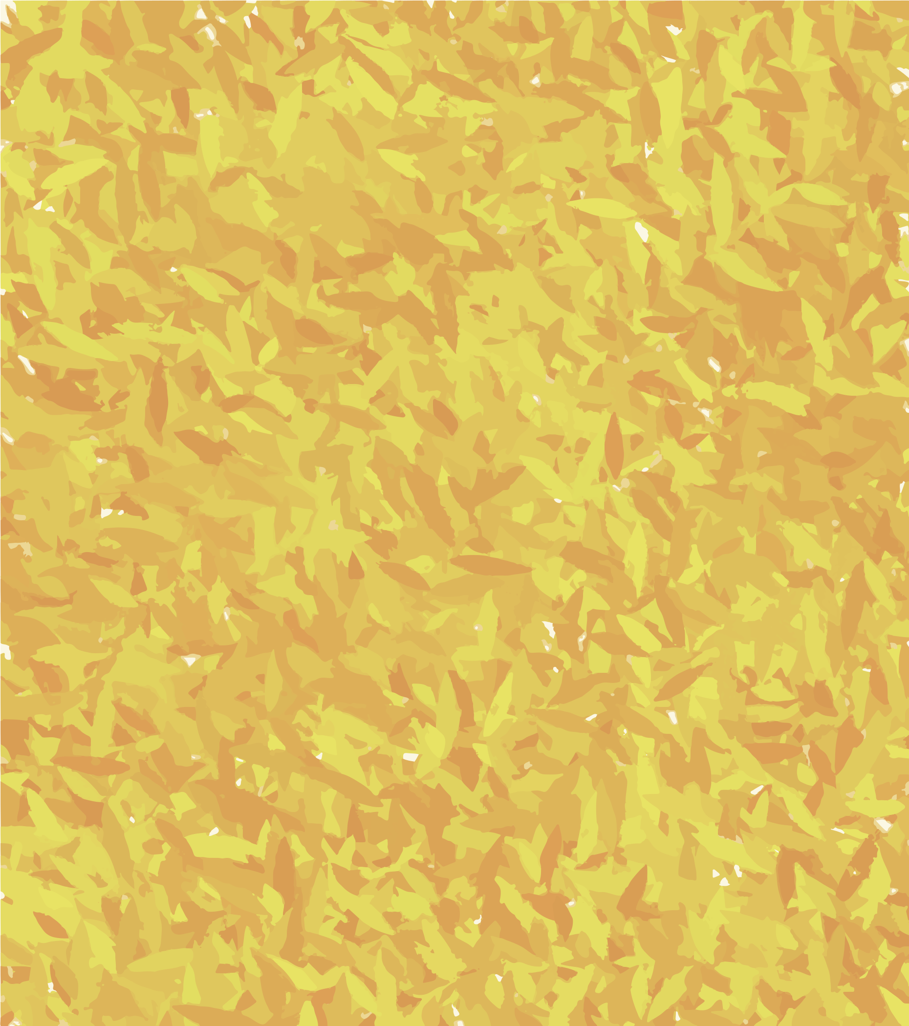 Abstract pattern of overlapping yellow and orange brushstrokes