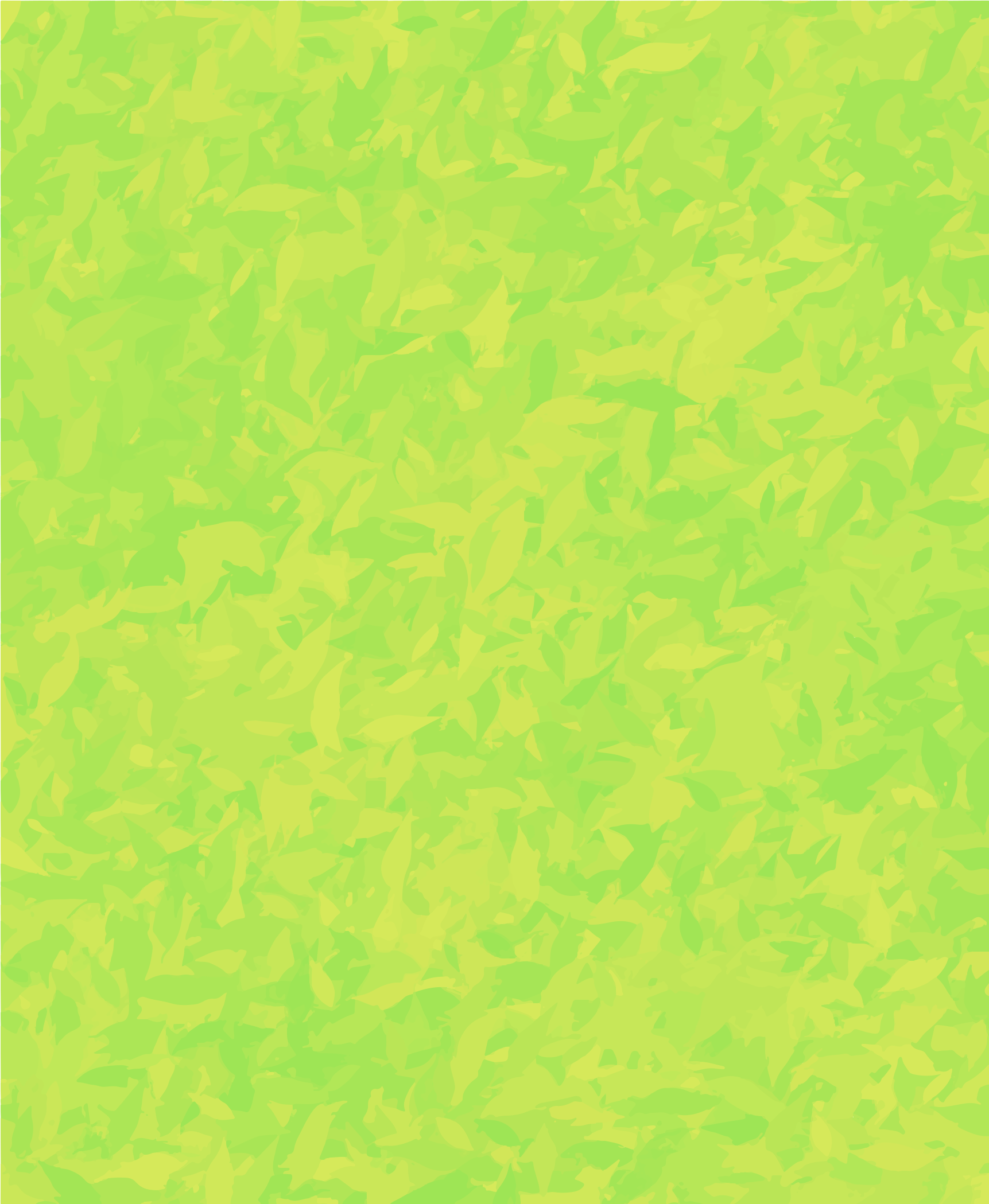 Un motif sans couture de feuilles chevauchées vert citron et jaune