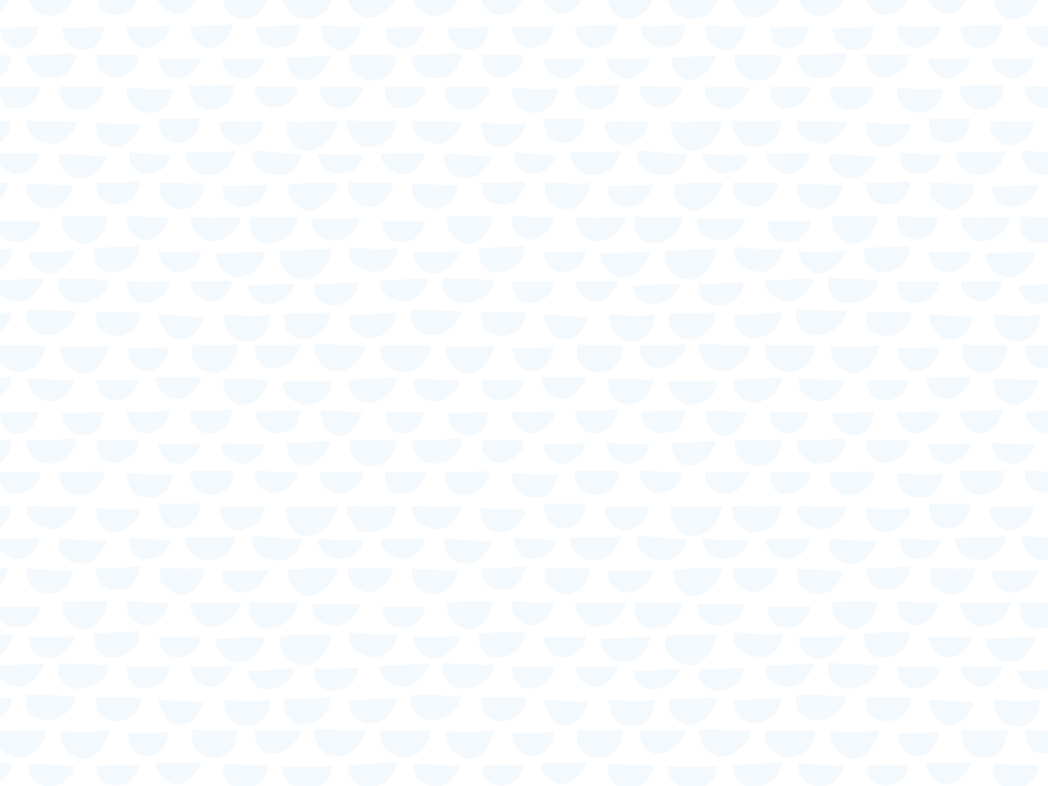 흰색 배경에 연한 파란색 반원이 반복적으로 그려진 패턴