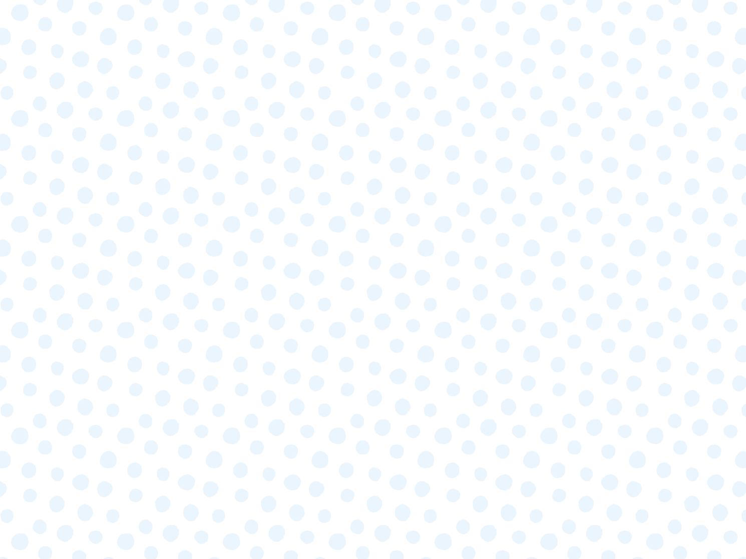 Un motif de petits pois bleu clair sur fond blanc