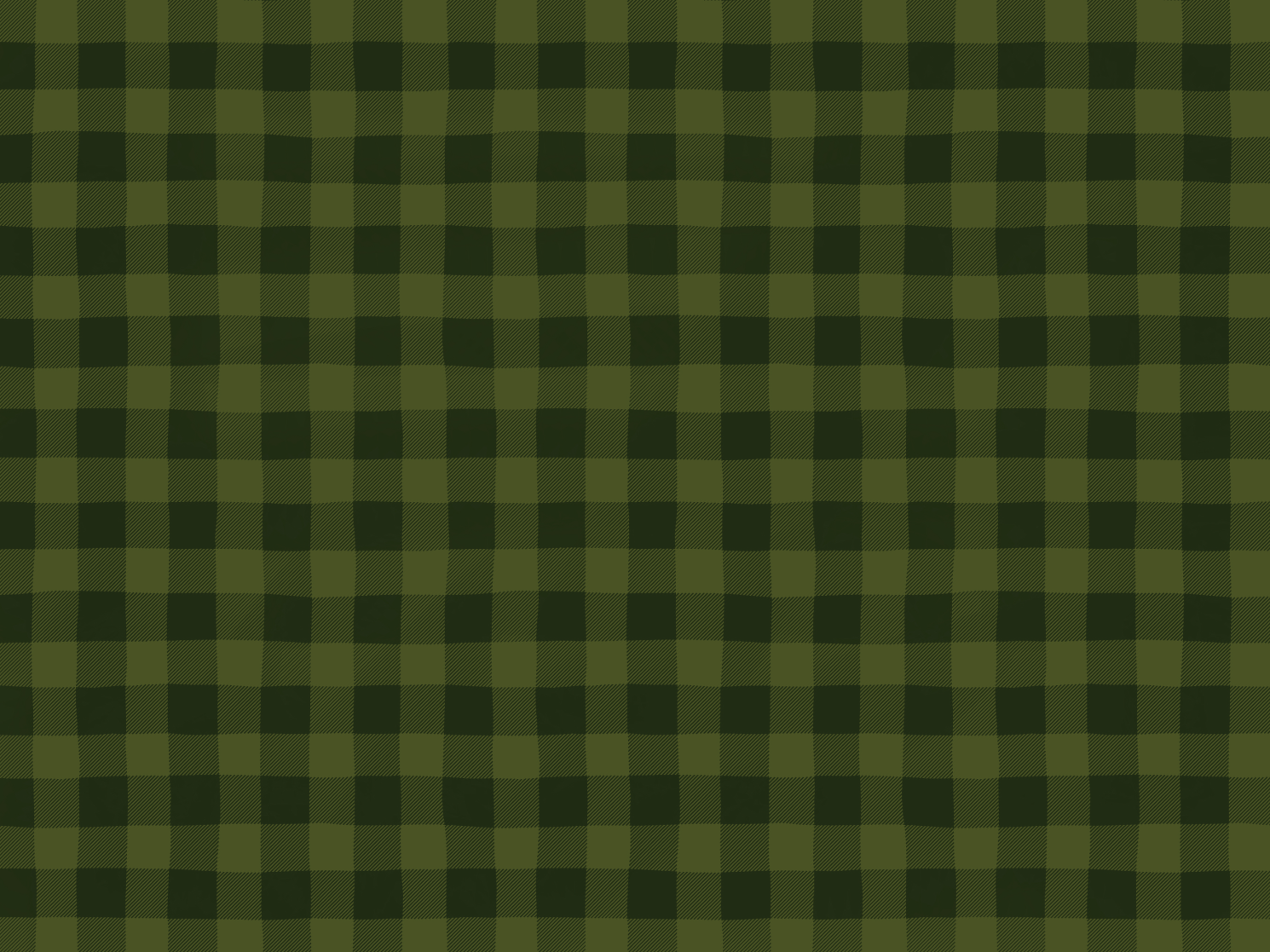 A seamless pattern of dark and light olive green gingham check