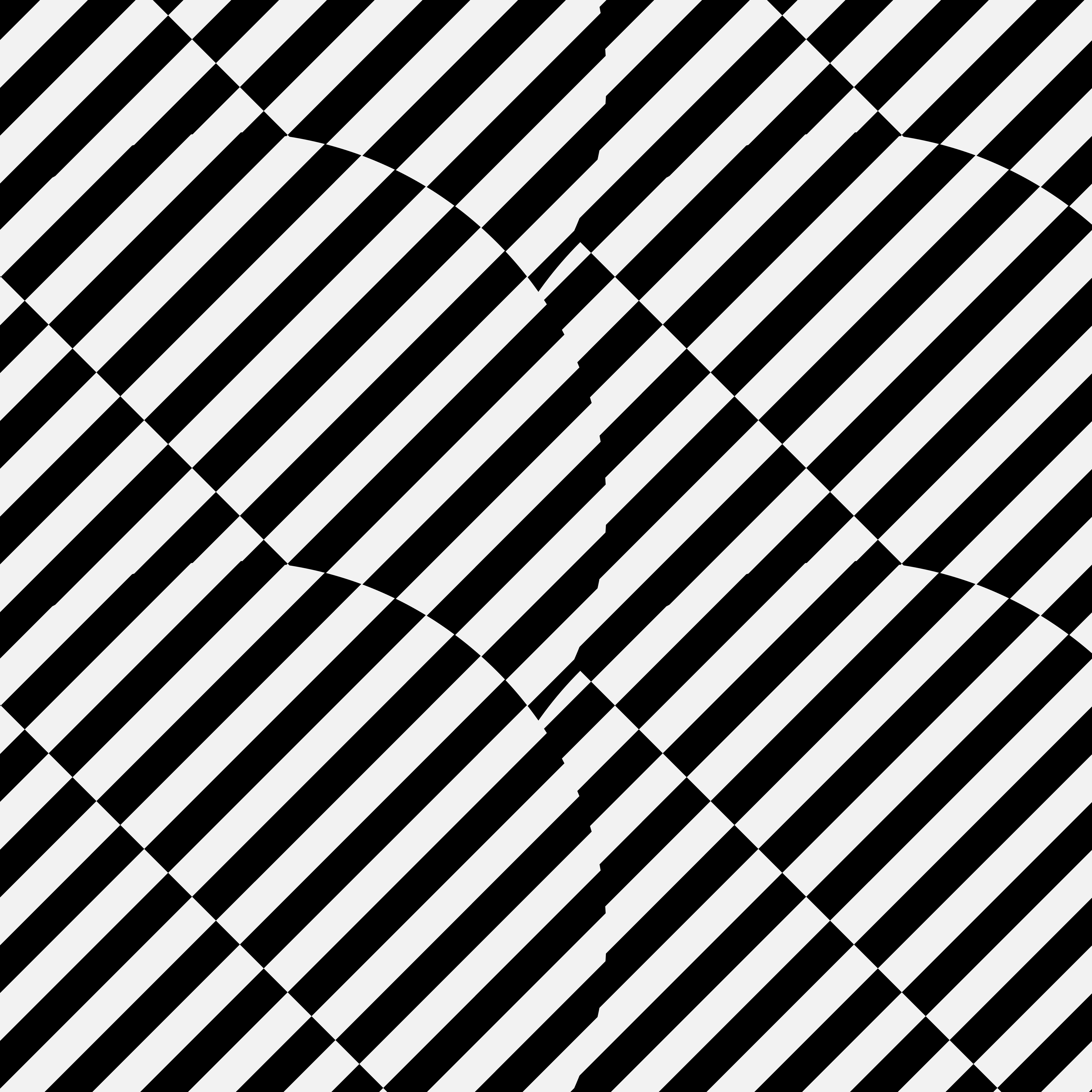 Un patrón repetitivo de franjas diagonales blancas y negras que forman formas curvas