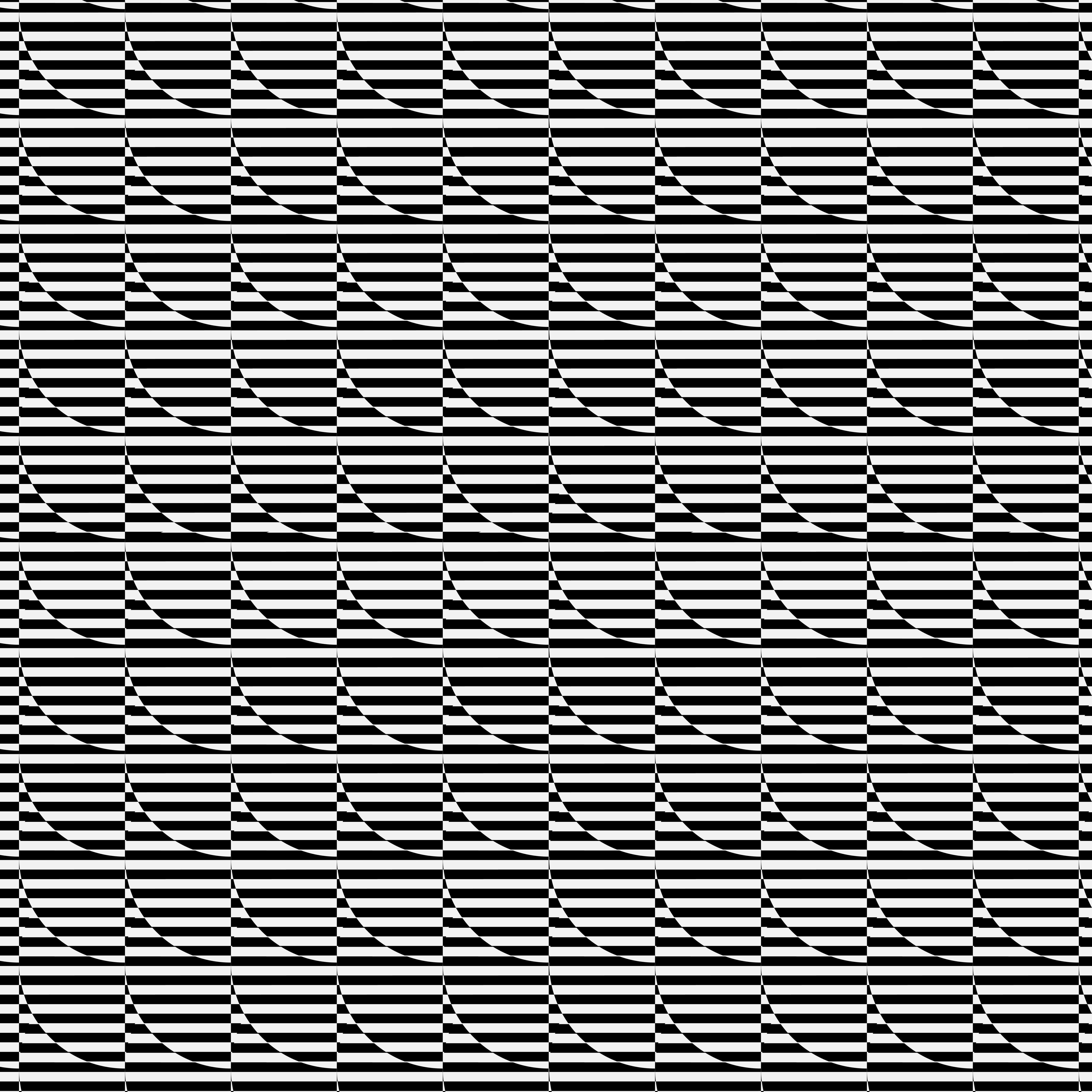 Un patrón repetitivo de franjas horizontales blancas y negras con bordes curvos