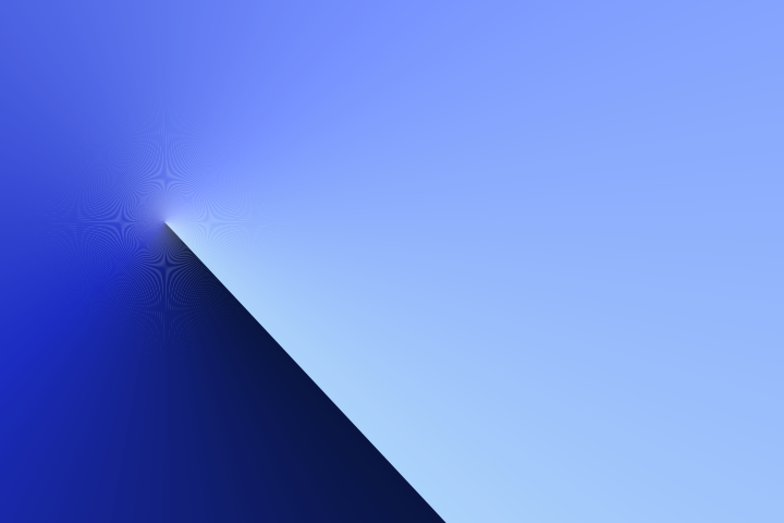 Sudut geometris tajam dengan gradasi biru dan pola bintang yang halus