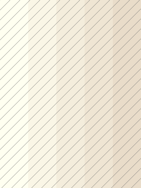 クリーム色と淡いベージュの縦縞のグラデーション上に斜めの黒い線が描かれています