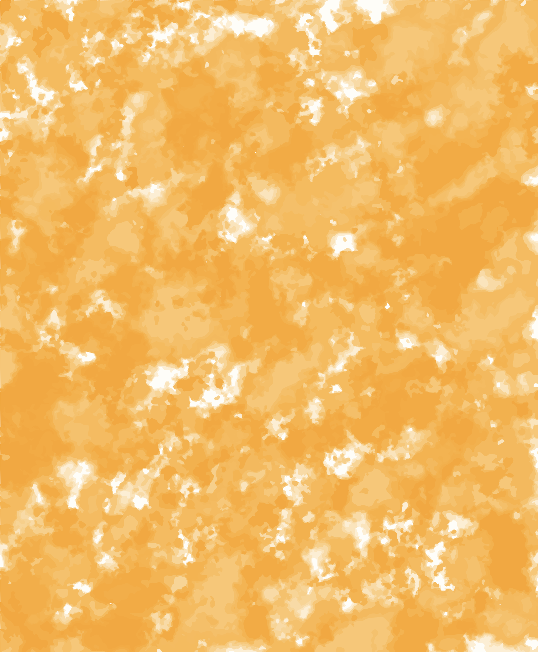 Eine gefleckte Textur aus warmen orangen und weißen Flecken
