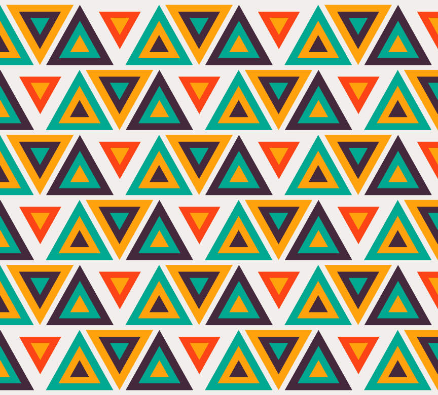 Seamless geometric triangle pattern with colors - Free Vector ...