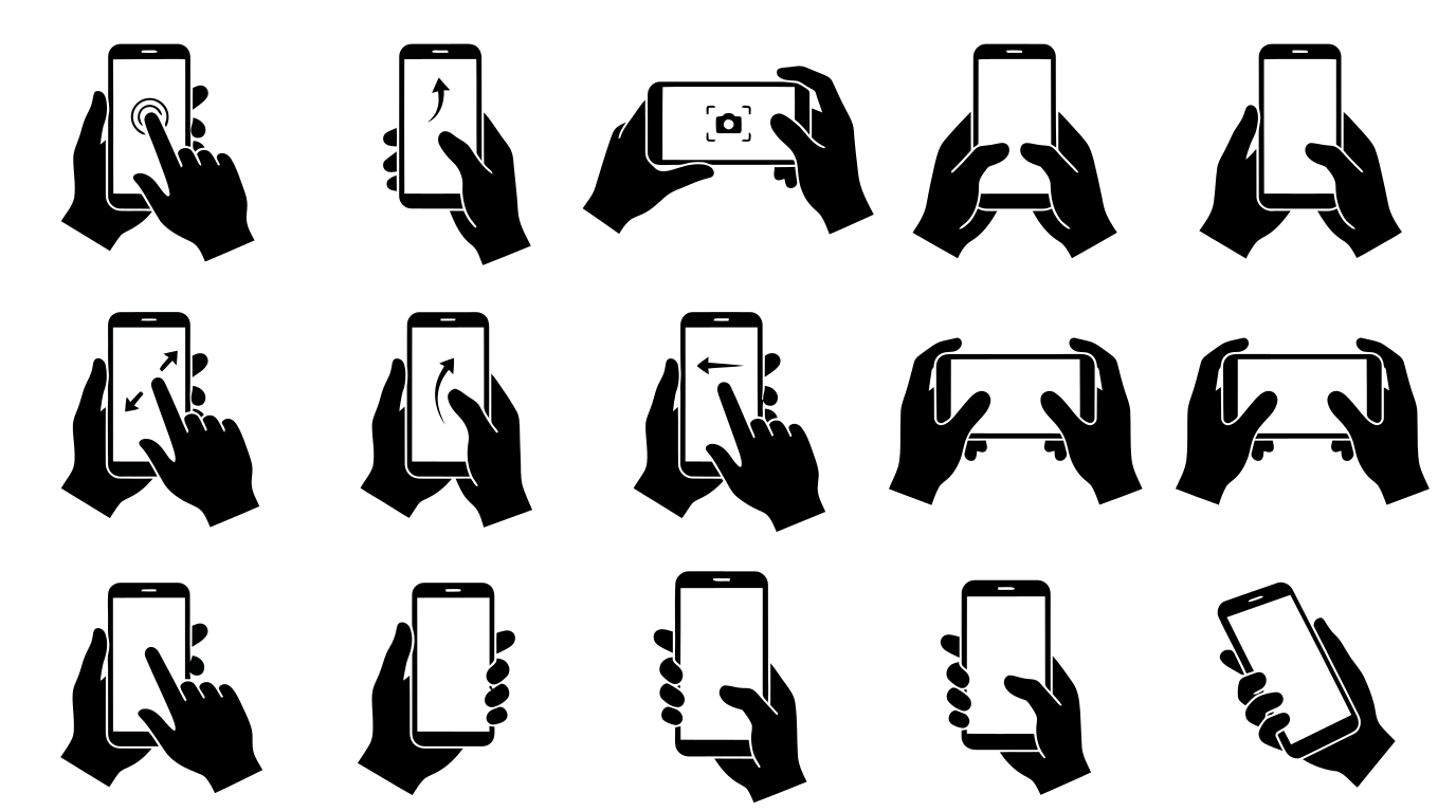 Hands interacting with smartphones - Free Vector Illustration on Unsplash